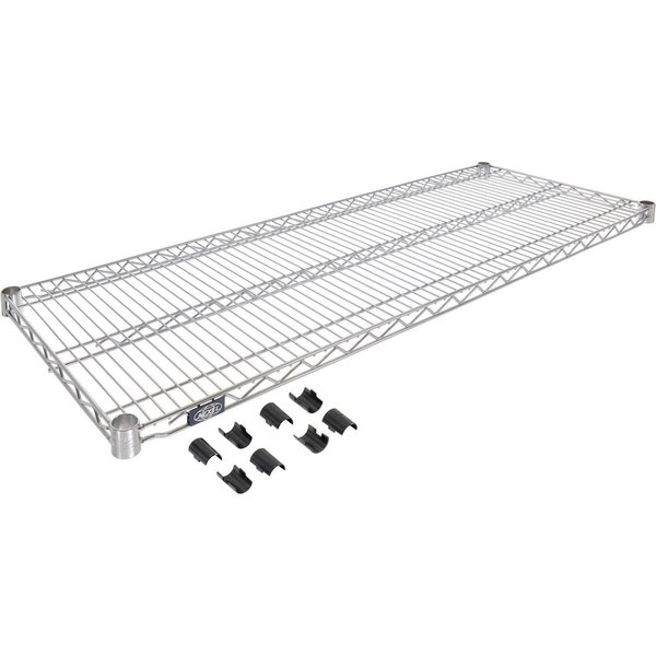 Nexel Stainless Steel Wire Shelf, 72W x 30D S3072S